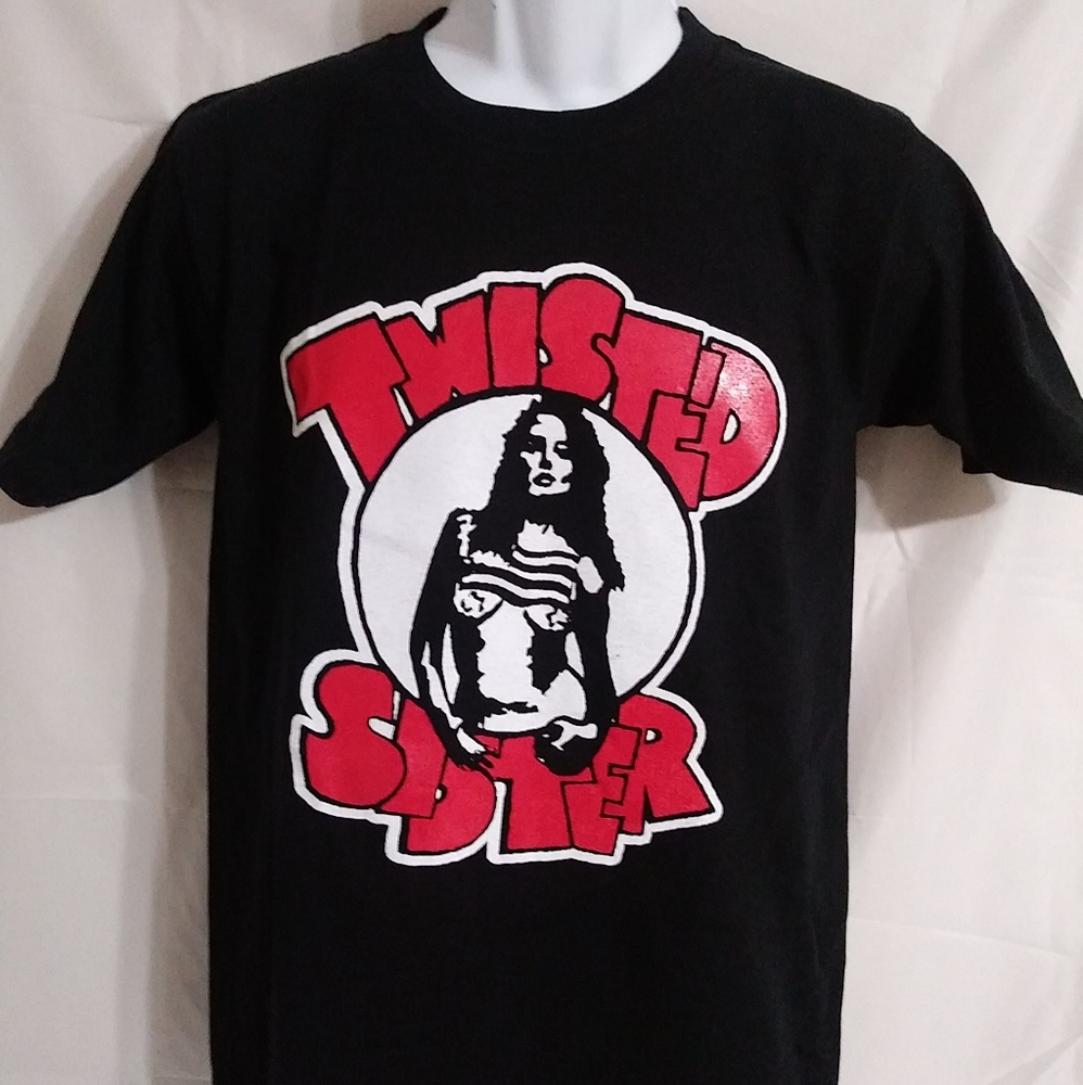Twisted Sister Rock Band Concert Vtg Print T-Shirt